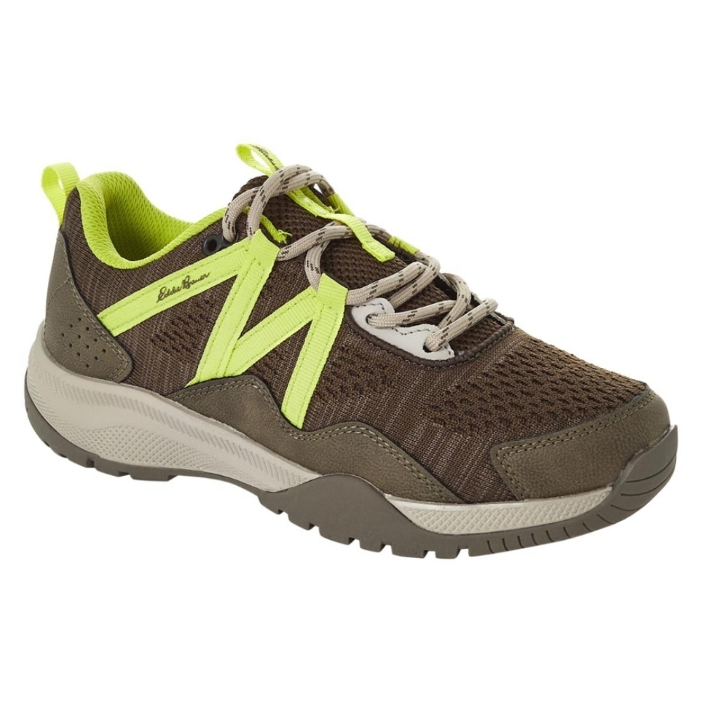Eddie Bauer Thielsen Trail Women’s Hiking Shoes 8.5 Olive Lime Punch Outdoor NEW